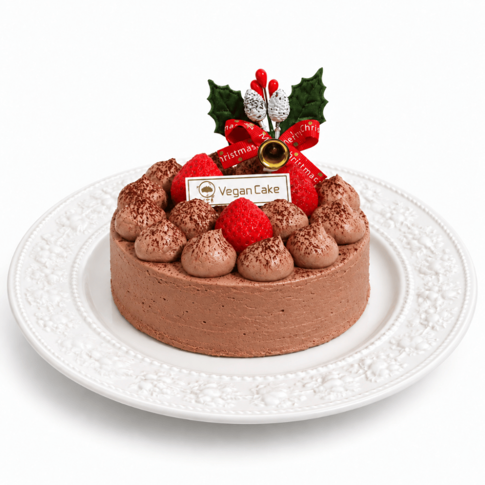 《クリスマス限定2026ver.》いちごチョコケーキ_ヴィーガン＆グルテンフリー