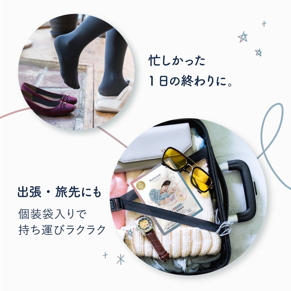 ネルニズム Nelnism 手首用 温熱シート 温熱ウォーマー 手首温め 使い捨て 温熱 パック 睡眠コンサルタント 友野なお 監修 就寝前 リラックス ナイトケア 手首 外関 スイッチOFF 温活 ギフト アルファックス AP-629610