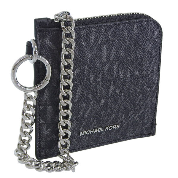 マイケルコース MICHAEL KORS カードケース コインケース 小銭入れ アウトレット JET SET TRAVEL MD ZA WALLET 35S6STVC6B BLACK ブラック