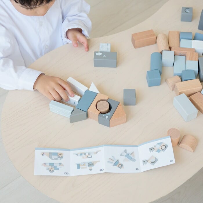 知育玩具 2歳から 木製 積み木 ウドゥンブロックス 50ピース 3色展開 おもちゃ 出産祝い 誕生日プレゼント 男の子 女の子 レーベルレーベル