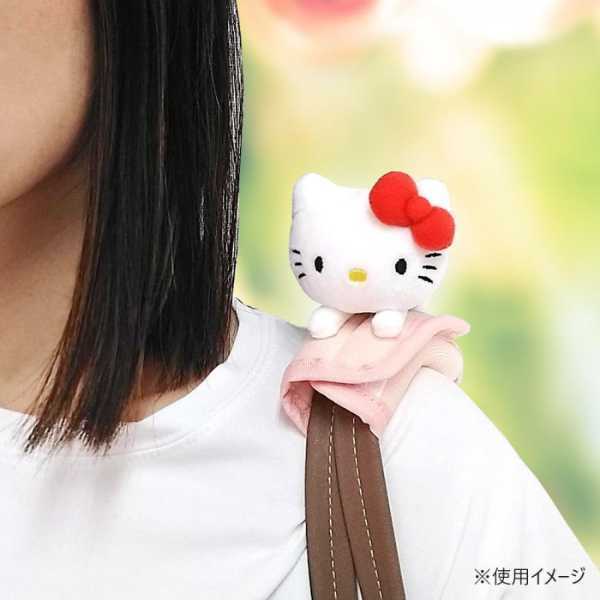 サンリオ ハローキティ つれてって ショルダーパッド 肩当て 肩パッド バッグ用 ショルダーベルト カバー 滑り止め 負担軽減 痛くない クッション 可愛い キャラクター グッズ サンリオ正規ライセンス品