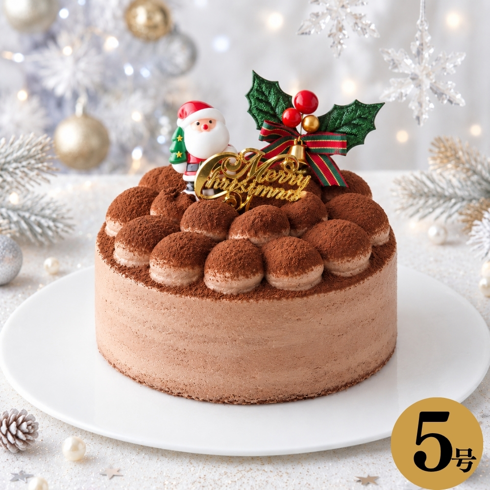 【予約受付中】クリスマス ケーキ チョコ チョコレート ケーキ Xmas 2026 ガトーショコラ 5号 4～6人 送料無料 クリスマス プレゼント  (x21005)