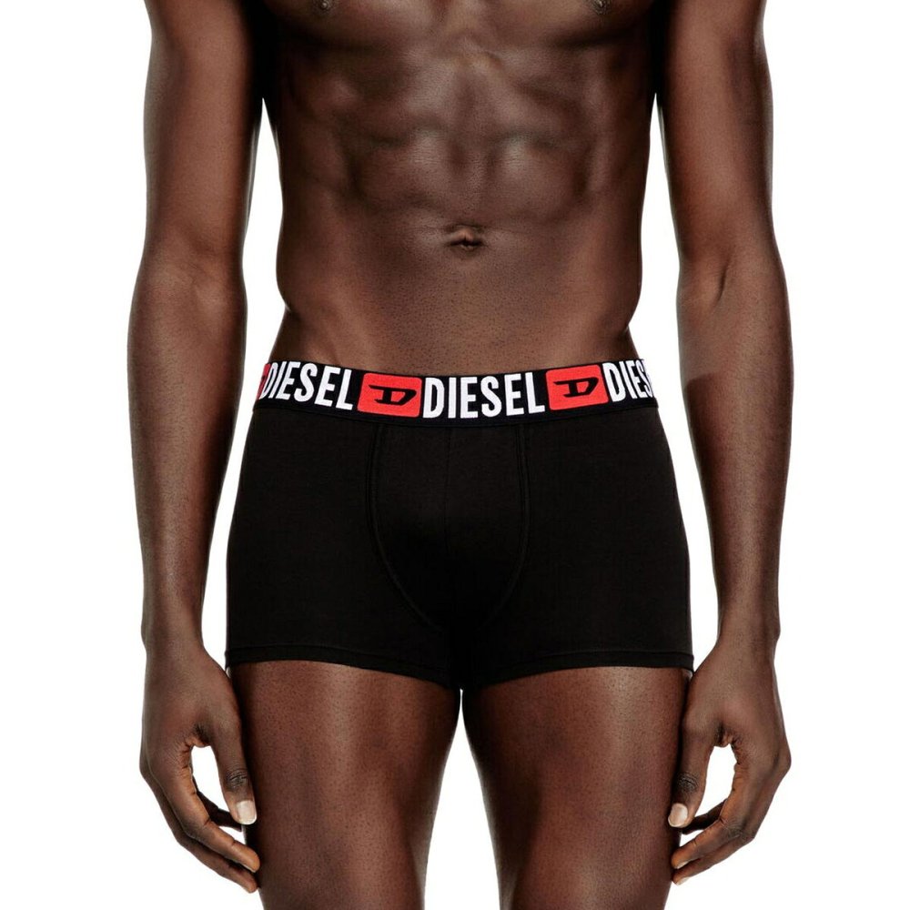 ディーゼル DIESEL ボクサーパンツ 前閉じ 無地 ロゴ 5枚組 セット 下着 00SUAG0DDAI メンズ ブラック