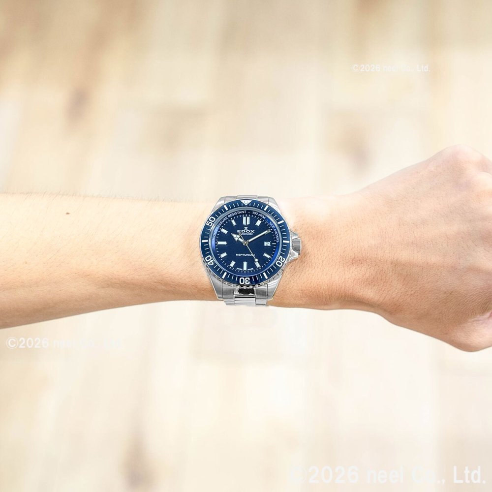 エドックス EDOX ネプチュニアン オートマティック 腕時計 メンズ 自動巻き ダイバーズウォッチ 80120-3BUM-BUF NEPTUNIAN