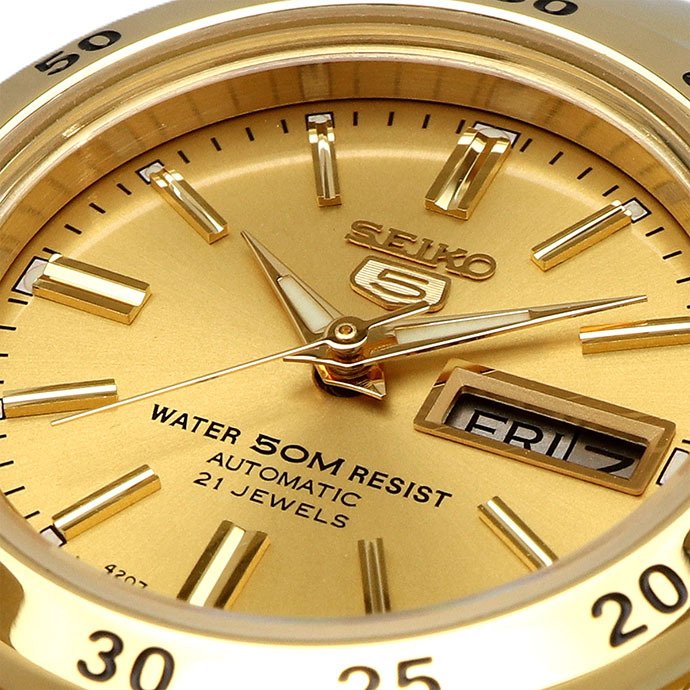 SEIKO 腕時計 セイコー 時計 ウォッチ セイコー5 自動巻き 50M防水 レディース SYMG44K1 ゴールド 海外モデル [並行輸入品]