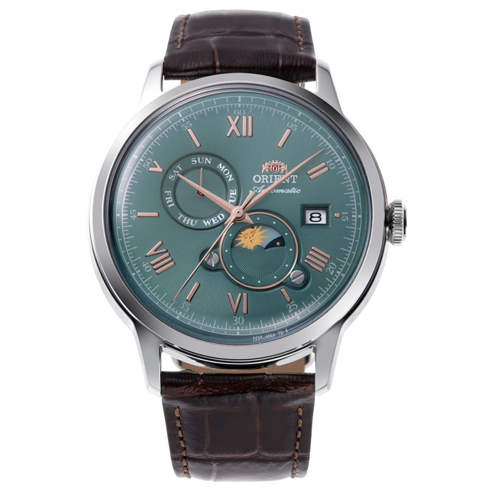 オリエント ORIENT クラシック Classic バンビーノ サンアンドムーン SUN ＆ MOON 自動巻 機械式 腕時計 メンズ RN-AK0805E Orient Bambino【2026 新作】