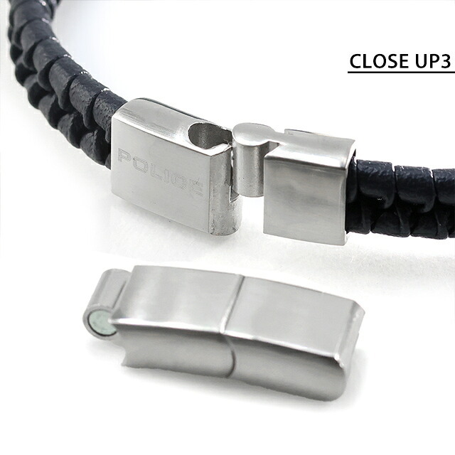 ポリス ブレスレット メンズ ブランド POLICE CONTORTO GB0081706 ネイビー シルバー アクセサリー