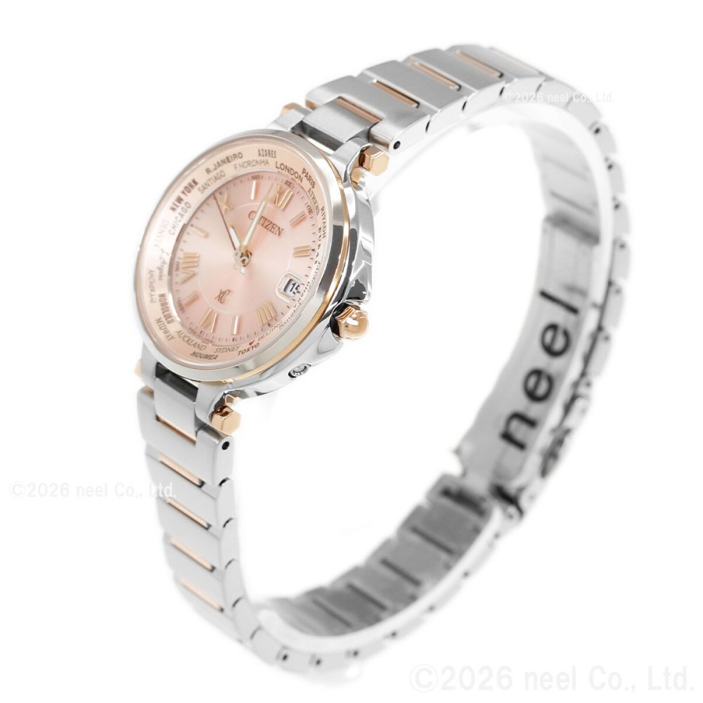シチズン クロスシー CITIZEN XC エコドライブ 電波時計 レディース 腕時計 Eco-Drive HAPPY FLIGHTシリーズ EC1014-65W