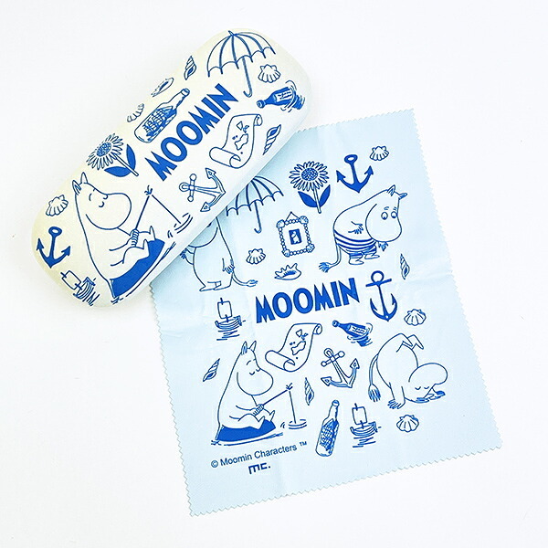 ムーミン メガネケース ブルー MOOMIN SUMMER