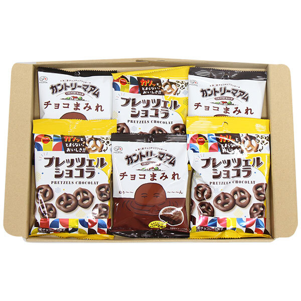 (全国送料無料)お菓子 詰め合わせ 不二家 カントリーマアムチョコまみれとブルボンプレッツェルショコラ【6コ】メール便 (omtmb9671z)【送料無料 詰め合わせ おやつ 小袋 個包装 お試し】