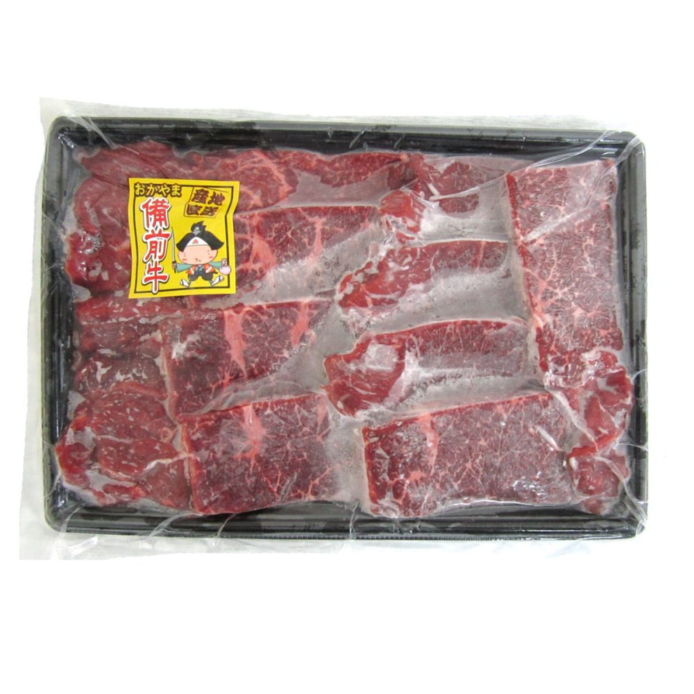 岡山備前牛 モモ 焼肉用 400g 牛肉 冷凍 国産 牛モモ肉 スライス 牛もも 赤身【北海道・沖縄県・離島 配送不可】