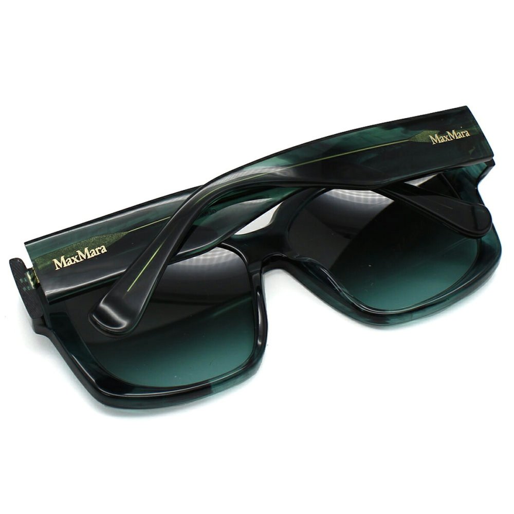 マックスマーラ Max Mara サングラス ノーズパッド UVカット アイウェア スクエア MM0145/S 98P 54 メンズ レディース ユニセックス グリーンマーブル+グリーングラデーション 海外正規品