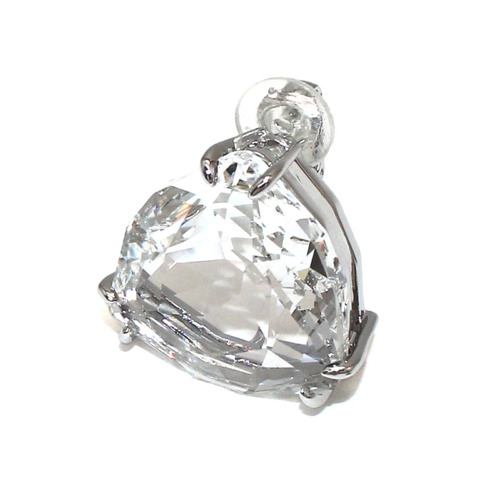スワロフスキー swarovski イヤリング シングルイヤリング クリップ 片耳用 Mesmera トライアングルカット 5600752 メスメラ アクセサリー レディース シルバー+ホワイト 海外正規品