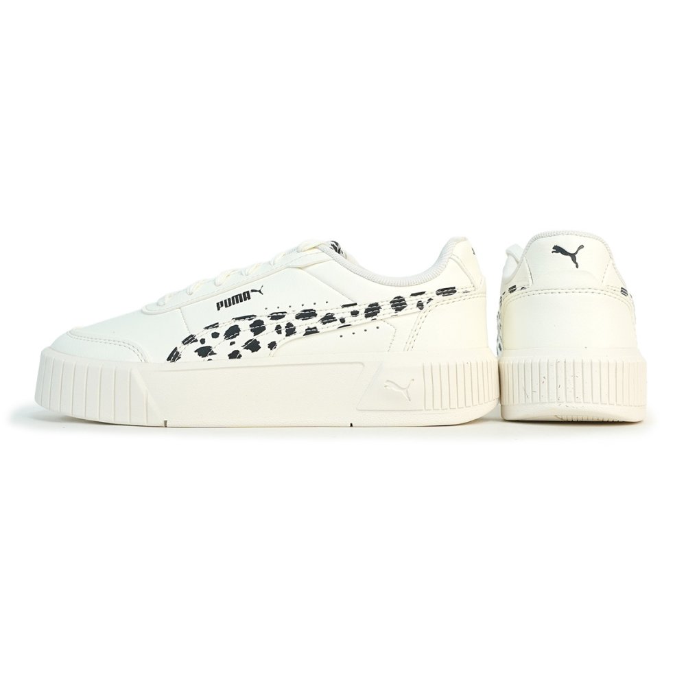 プーマ PUMA スニーカー レディース 厚底ウィメンズ キャリーナ ミア アニマル 408860-01 ウォームホワイト/プーマブラック