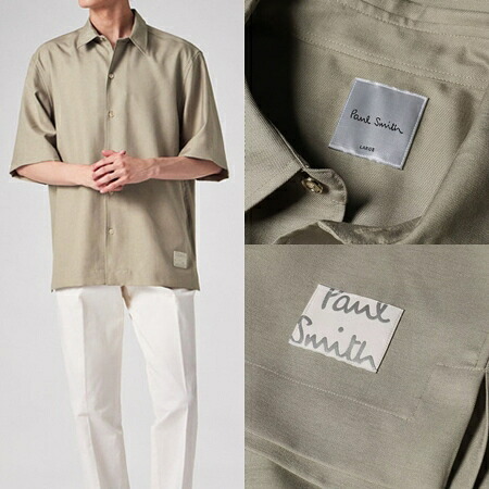 【無料ラッピング】 ポールスミス Paul Smith シャツ Cropped Logo ソリッド 半袖シャツ カジュアルシャツブランド 正規品 新品 ギフト プレゼント 人気 おすすめ 誕生日 記念日 クリスマス 送料無料 psm522389