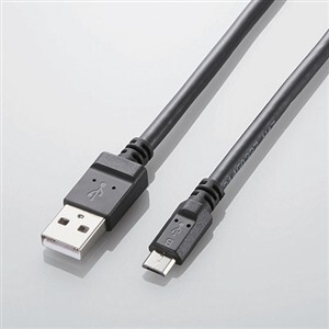 エレコム MPA-AMB2U12BK 2A対応microUSBケーブル 1.2m ブラック
