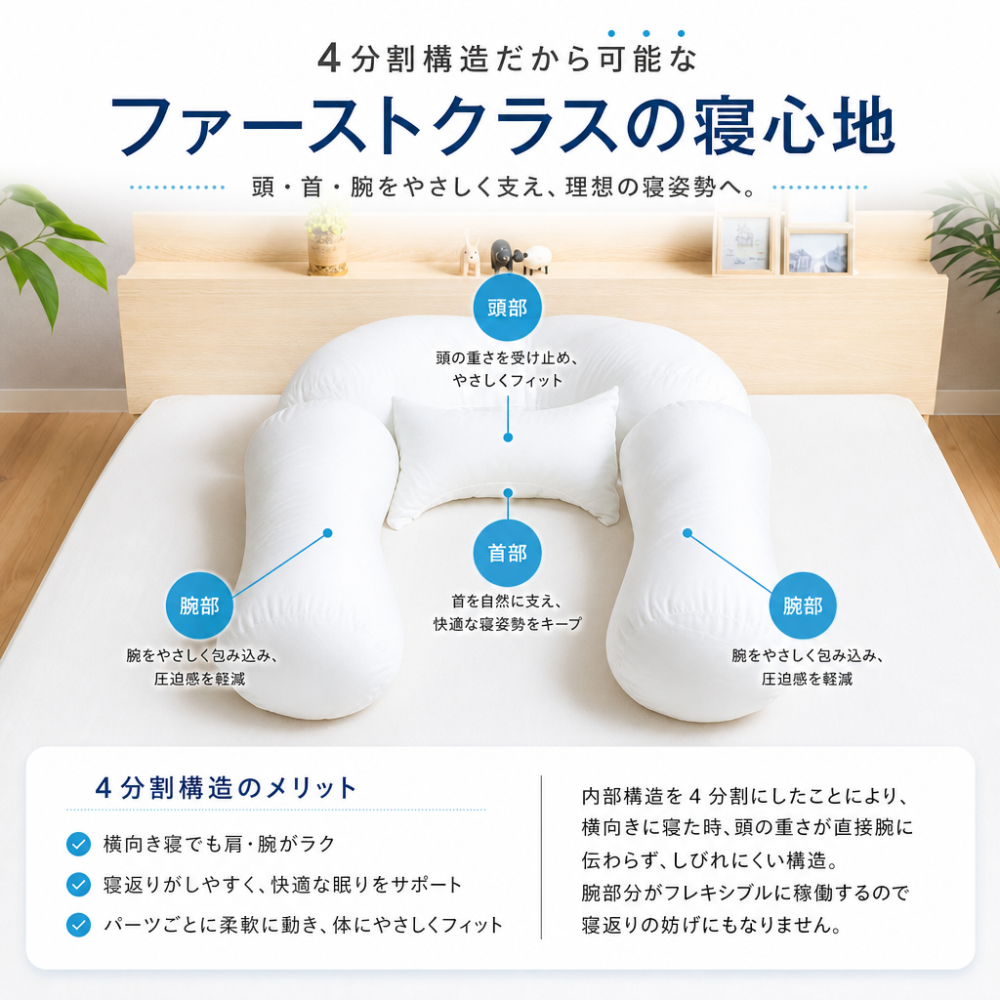 【送料無料】【ギフトラッピング無料】【販売累計15万個突破】「今治タオルの抱かれ枕」肩全体で受け止め包み込まれる安心感☆【日本製】