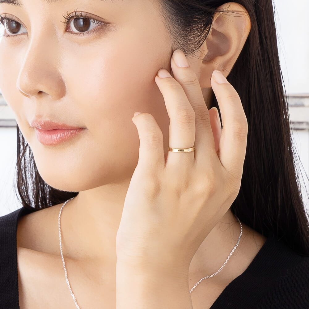 セミオーダー Lovers&Ring ペアリング 最高級 ダイヤモンド 付き 刻印対応 10金 or 18金 or プラチナ K10 K18 指輪 ペア リング お揃い レディース メンズ LSR0602DPK-DWG ギフト 誕生日  彼女 女性 彼氏 男性 妻 夫 プレゼント 指輪 誕生日プレゼント 記念日  結婚指輪 マリッジリング 人気  バースデー  ご褒美ジュエリー 彼女