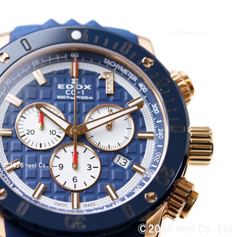 エドックス EDOX クロノオフショア1 クロノグラフ リミテッドエディション 腕時計 メンズ 世界限定300本 10221-37RBU9-BUIDR9 CHRONOFFSHORE-1