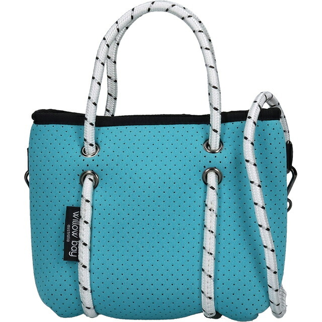 ウィローベイ ショルダーバッグ レディース ブランド WILLOWBAY ブティックタイニー マザーズバッグ  2WAY AQUA