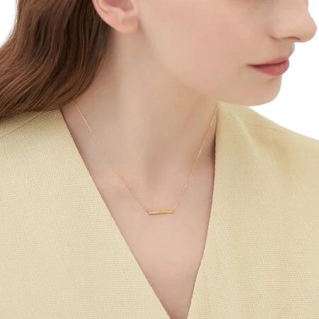 【無料ラッピング】  ヨンドシー 4℃ EAU DOUCE４℃ K18イエローゴールド ネックレス ダイヤモンド ブランド 正規品 新品 ギフト プレゼント 人気 おすすめ 誕生日 記念日 クリスマス 送料無料