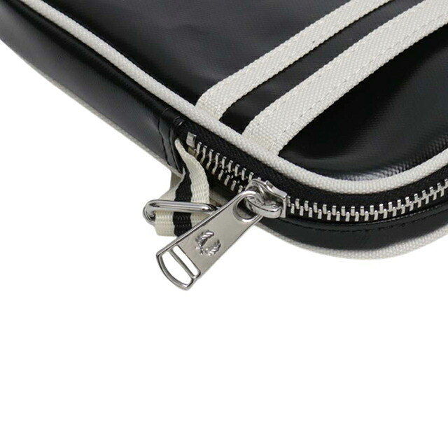 フレッドペリー FRED PERRY Classic Small Side Bag ショルダーバッグ l1179-d57 ユニセックス Black Ecru