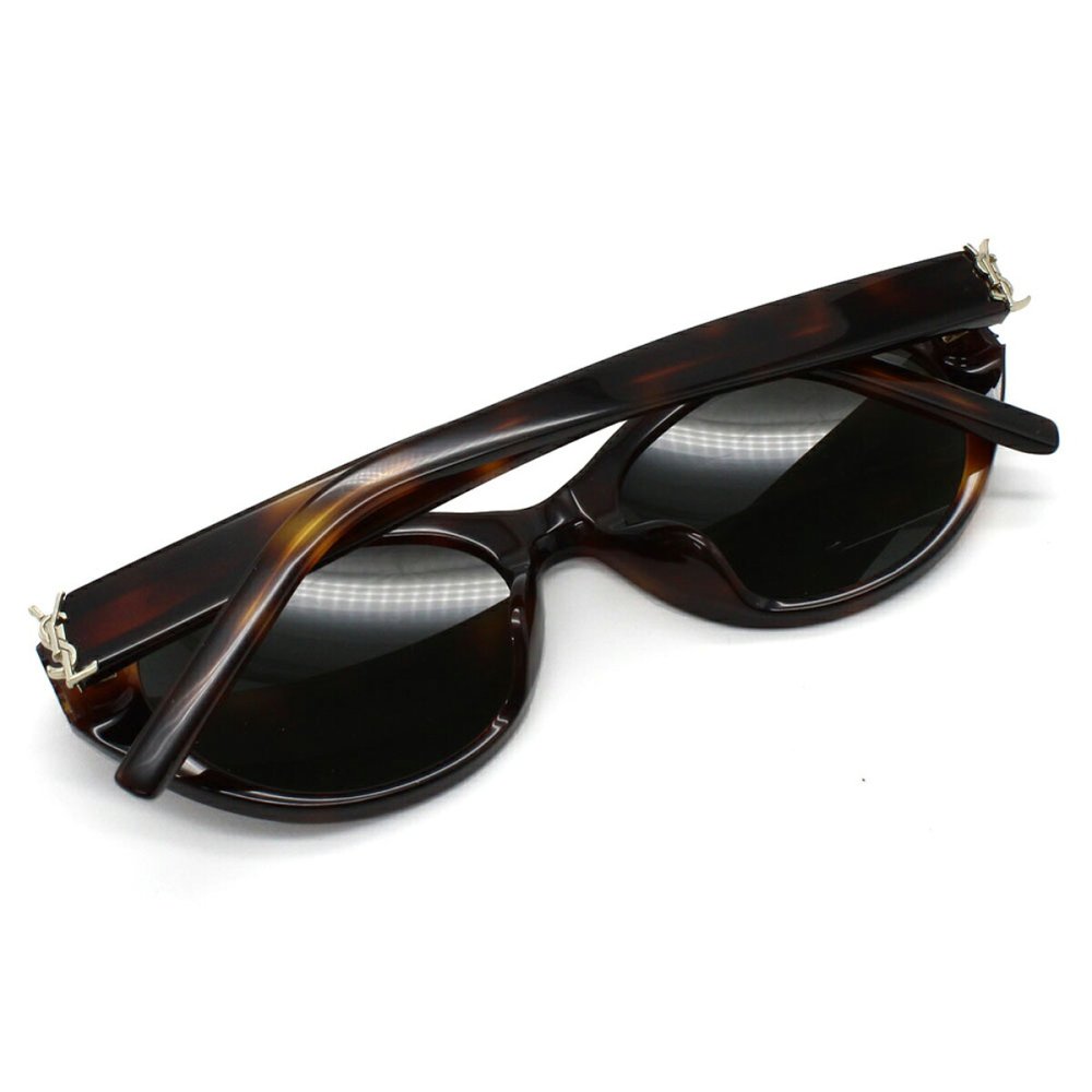 サンローラン Saint Laurent サングラス アジアンフィット UVカット アイウェア キャットアイ フォックス SL M148/F-003 メンズ レディース ユニセックス ハバナ+グレー 国内正規品
