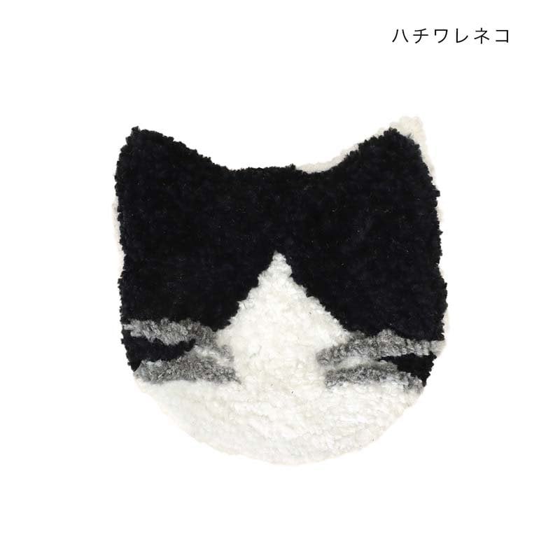 ミラー 手鏡 タフティングミラー 猫 コンパクトミラー ふわふわ もこもこ アニマル かわいい ねこ ネコ キャット 可愛い おしゃれ 鏡 アジアン雑貨 持ち運び ミケ ハチワレ 肉球 CAT 猫グッズ 15cm 贈り物 プレゼント ギフト もこもこ