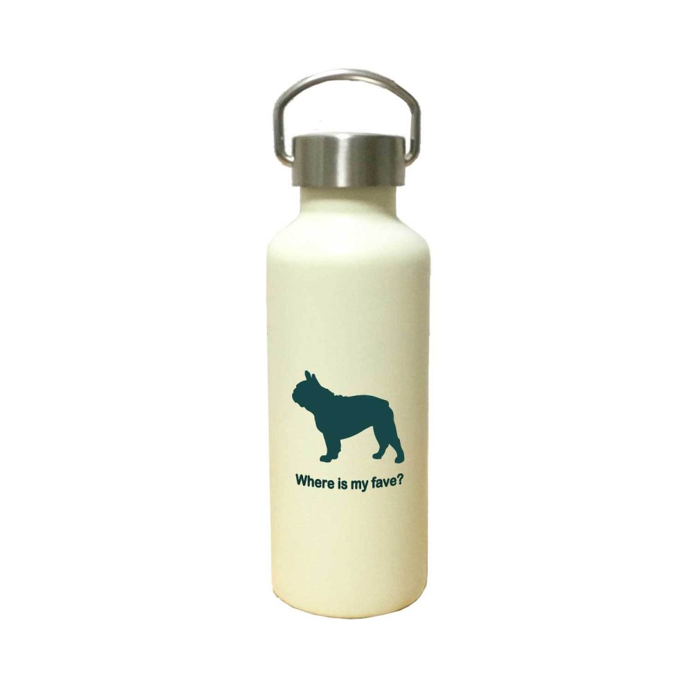 フレンチブルドッグ かわいい 取っ手付きマグボトル おしゃれ 290ml 保温 保冷 ステンレス マグボトル 取っ手付き 真空 断熱 二重構造 ボトル タンブラー 水筒 マイボトル オリジナル フレブル ブルドッグ 犬 ペット 動物 アニマル