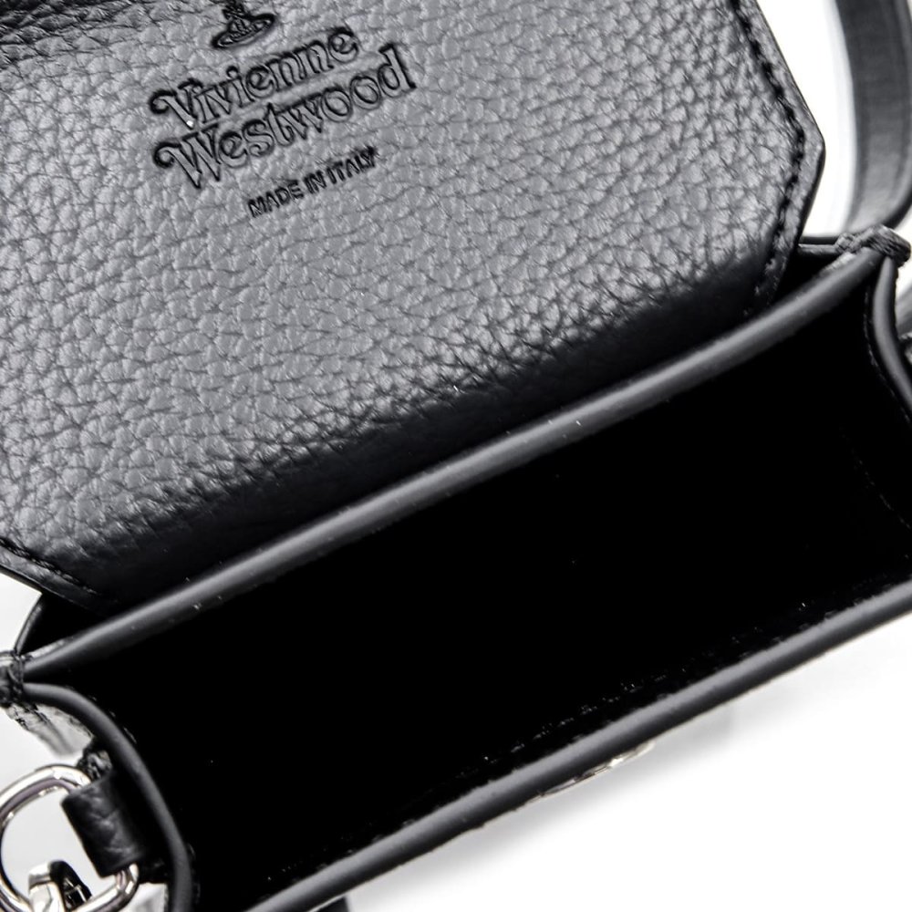 選べる2種 ヴィヴィアンウエストウッド Vivienne Westwood スマホショルダー メンズ レディース ショルダーバッグ スマホポーチ 斜めがけ 黒 オーブ ヴィーガンレザー RE-VEGAN PHONE BAG 53030019U S000D
