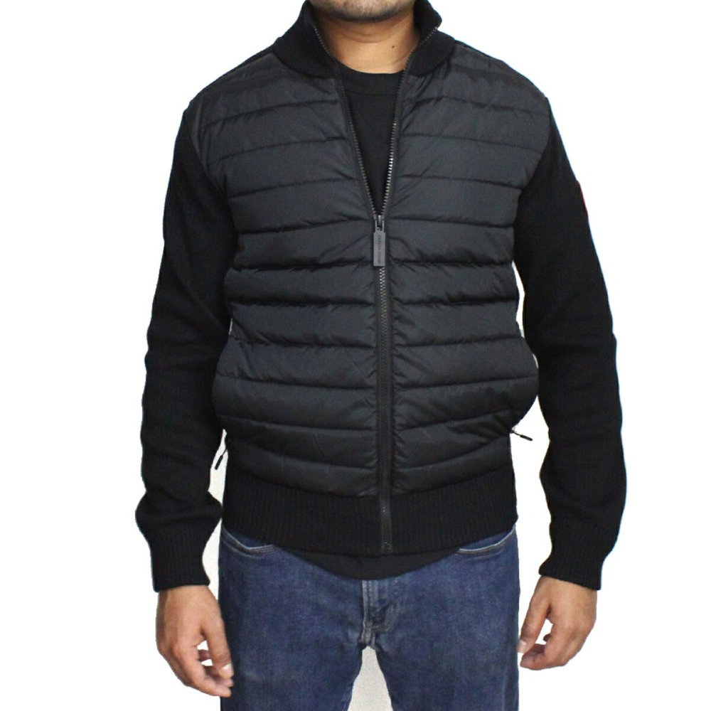カナダグース CANADA GOOSE ジャケット ニット HYBRIDGE KNIT JACKET 6830M 9061 メンズ ブラック 海外正規品