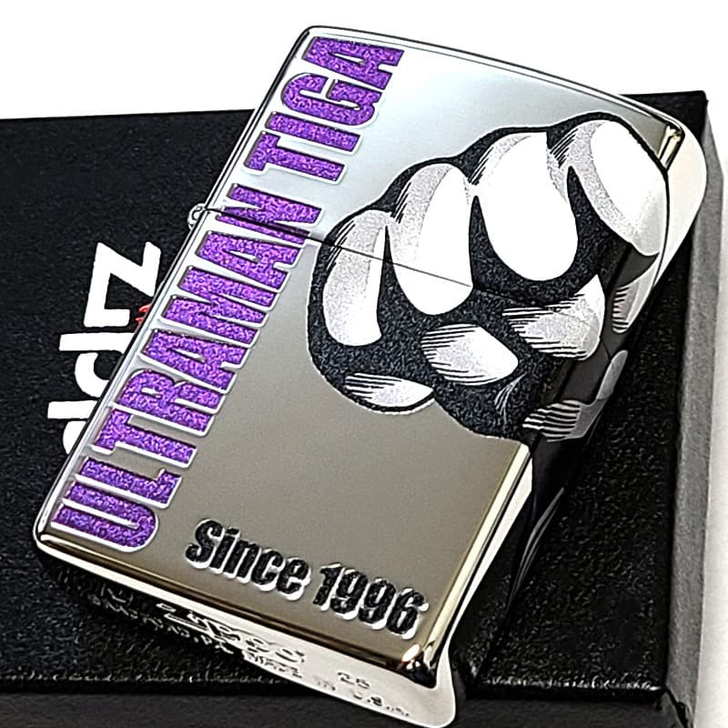 ZIPPO ライター ウルトラマンティガ 30周年記念 三面連続加工 かっこいい 円谷プロ ULTRAMAN ロゴ 特撮 キャラクター シルバー メンズ おしゃれ ギフト プレゼント
