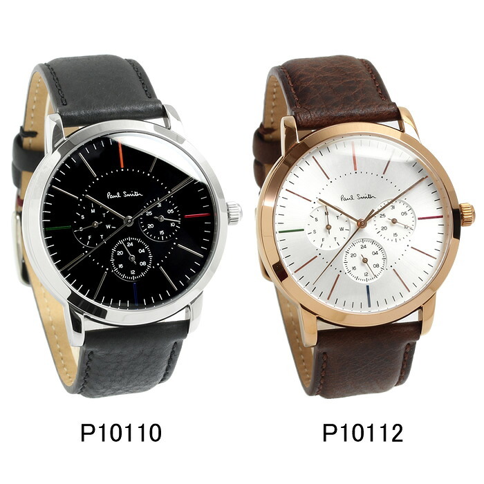 PAUL SMITH ポールスミス メンズ 男性用 腕時計 ウォッチ クオーツ 3気圧防水 カレンダー P10110 P10112