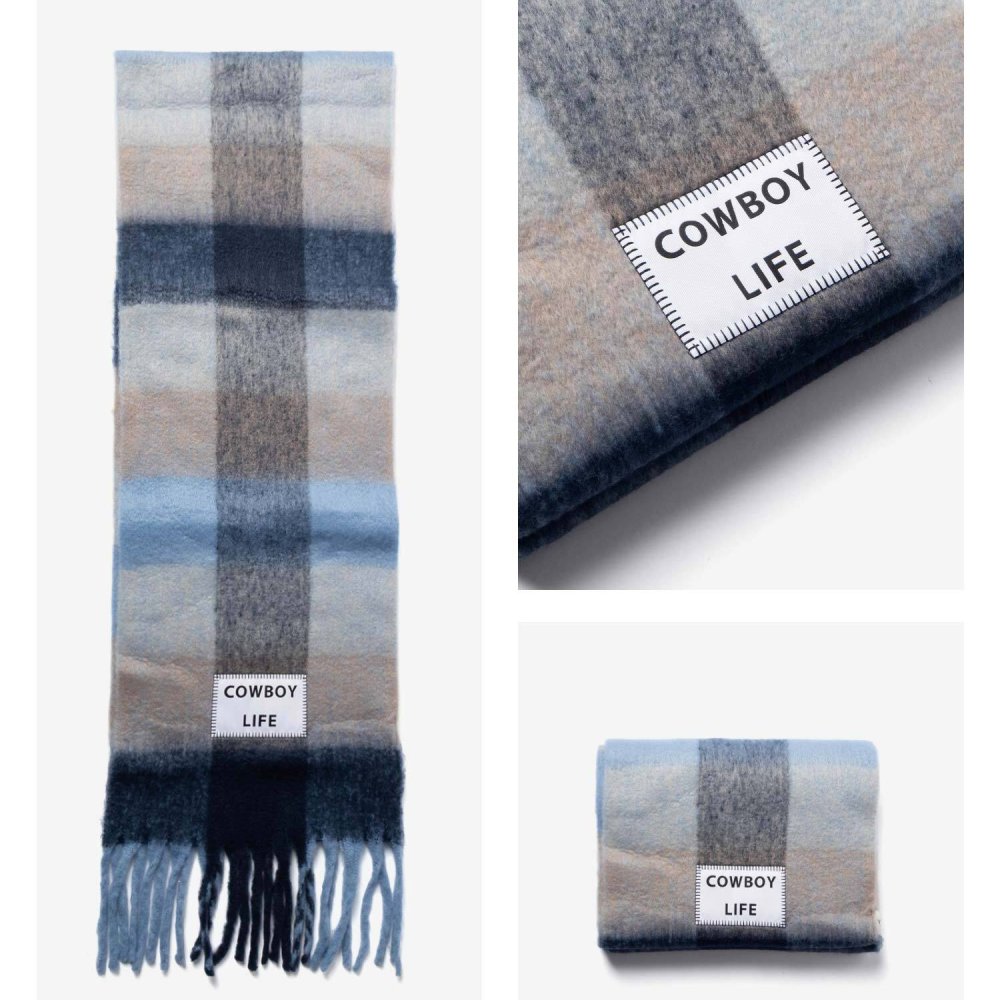【正規品】 バーブ トゥ ドゥ VERB TO DO SCARF マフラー C-SCARF スカーフ レディース チェック 大判 フリンジ ファッション小物