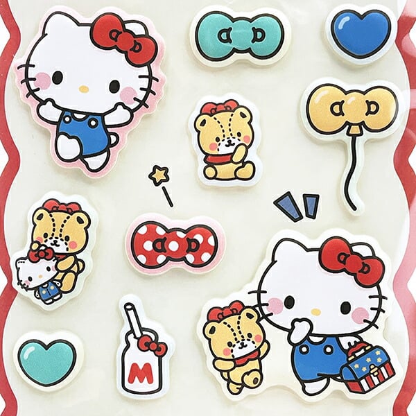 サンリオ ハローキティ マシュマロシール (大好き) 文具 Sanrio