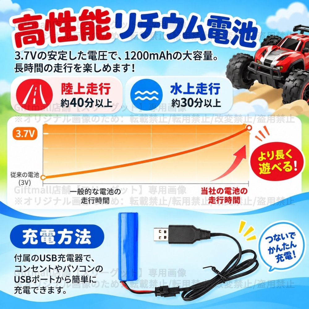 ラジコンカー 子供 水陸両用 リモコンカー 充電式 スタントカー 両面駆動 デュアルリモコン RCカー 小型 コンパクト ドリフトカー 子供向け 男の子 誕生日 入学祝い プレゼント リモコン付き おもちゃ 室内室外【四輪駆動】リモコンカー 無線操作 前後 フリップ ライト 子ども 大人 友達 ギフト 送料無料