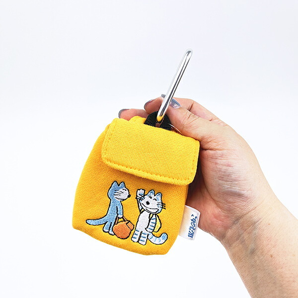 11ぴきのねこ リュック型バッグチャーム オレンジ ポーチ
