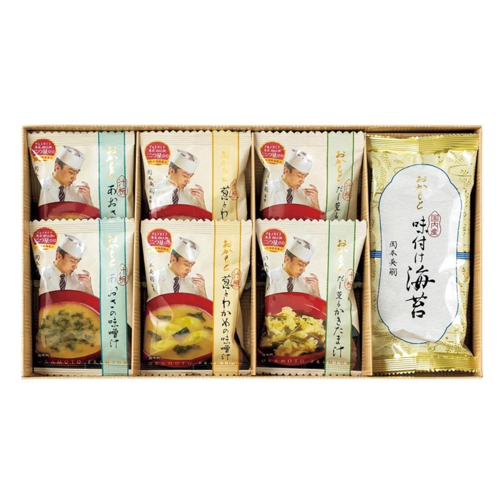 東京 おかもと 監修 フリーズドライ食品 ギフトセット 計7点入 フリーズドライ 即席スープ 味付け海苔【北海道・沖縄県・離島 配送不可】