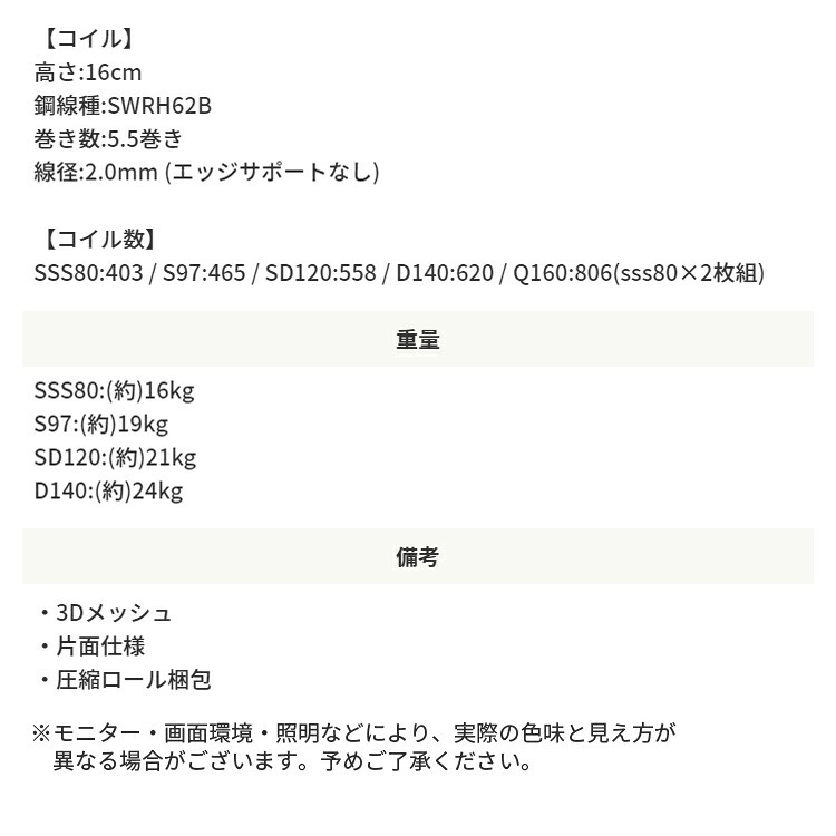 マットレスのみ 3Dメッシュ ブラック ポケットコイルマットレス 黒 マット ベットマット 厚み17cm 体圧分散 通気性 真空圧縮梱包 快眠 おしゃれ 新生活 引っ越し セミダブル