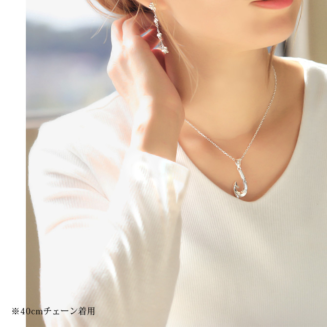 ハワイアンジュエリー フィッシュフック モアナ 誕生石入れ可 ペンダントトップ スクロールシンプル シルバー925 ネックレス チェーン別売 ペンダントヘッド メール便 メンズ レディース 誕生日 プレゼント ハロウィン 【品番：SP2724】