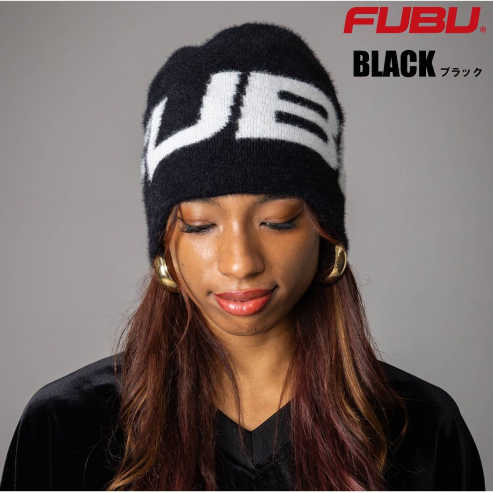 FUBU フブ ニットキャップ メンズ シャギー ビーニー ニット帽 防寒 アクリル ブランド ギフト プレゼント ヒップホップ ダンス レディース ユニセックス 秋冬 fam-62901 2026FW karlas