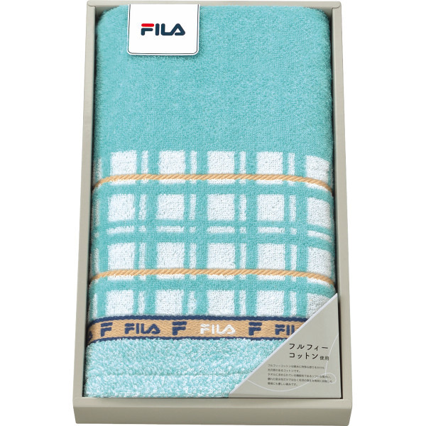 フィラ ラグーナ ロングタオル [26-7514-035] FL1598 ｜ 綿100% 約34×100cm ｜ スポーツ 部活 運動 | FILA ブランドタオル ｜ 化粧箱入