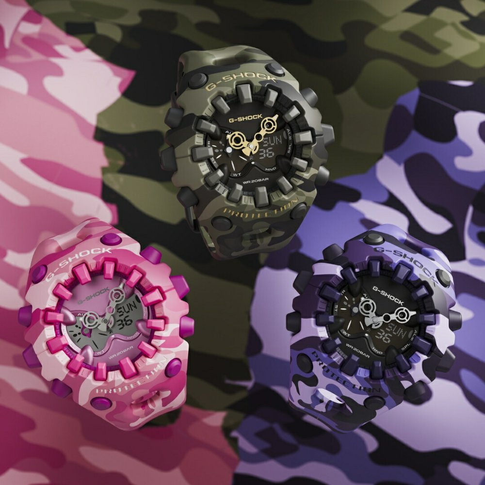 G-SHOCK カシオ Gショック CASIO アナデジ 限定モデル 腕時計 メンズ GA-V01CMG-4AJF BOLD CAMO Series COLOR CAMO ピンク【2026 新作】