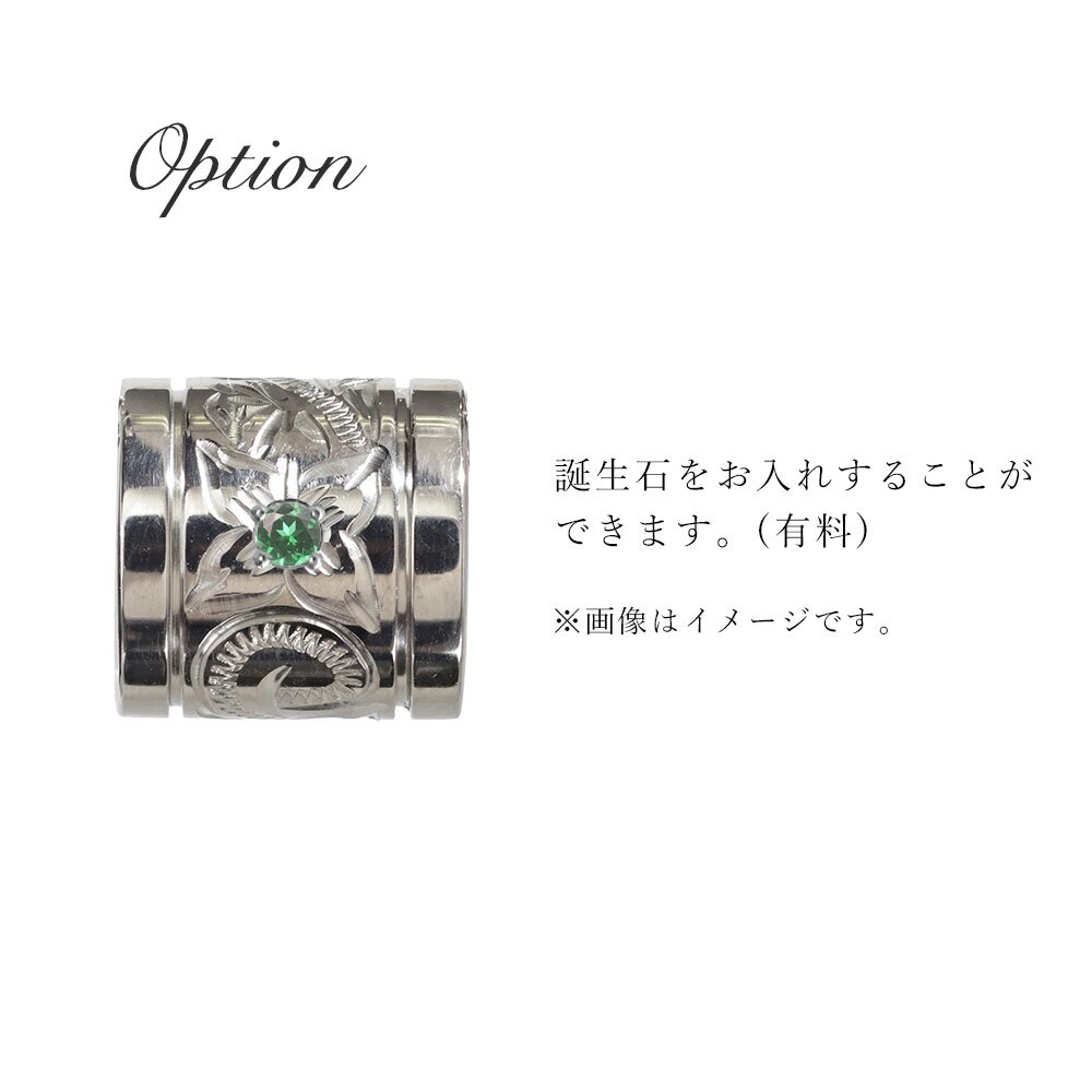 ハワイアンジュエリー ペア ペンダントトップ 金属アレルギー 対応 純チタン 刻印 無料 誕生石 チューブ Lサイズ チェーン別売りステンレスより軽く肌に優しい カップル プレゼント ハロウィン 【品番：TIP401LP】