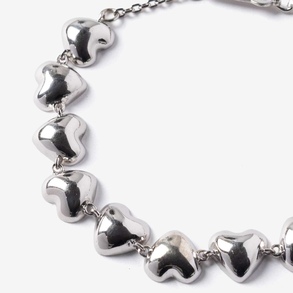アミ パリス AMI PARIS METAL HEARTS BRACELET メタル ハート ブレスレット UJW983.362 レディース アクセサリー シルバー