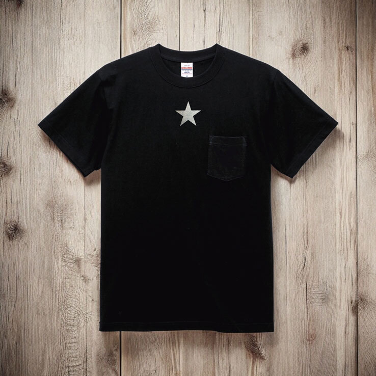 Tシャツ 星 GTO 5.6オンス ハイクオリティー Tシャツ ポケット付 ブラック ホワイト 2年連続入賞のデザイン メンズ レディース 半袖 普段着に オリジナルデザイン 特攻服 オラオラ系 暴走族 暴走天使 卒業式 ヤンキー チョイ悪 チョイワル メンズ レディース おしゃれ
