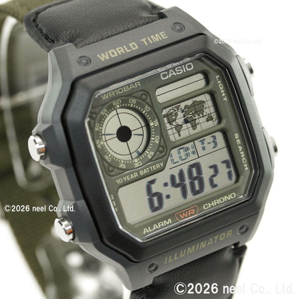 カシオ コレクション CASIO Collection デジタル 腕時計 メンズ AE-1200WHUB-3AJF【2025 新作】