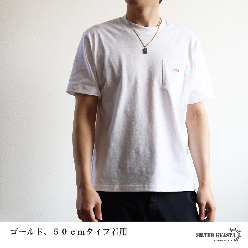 ステンレス ラピスラズリ ペンダントネックレス ストーンネックレス 小ぶり シンプル ダブル喜平チェーン 細身 ゴールド 18KGP シルバー ブラック メタル 小さい プレート 四角 長方形 幾何学 メンズ 男性 金属アレルギー対応