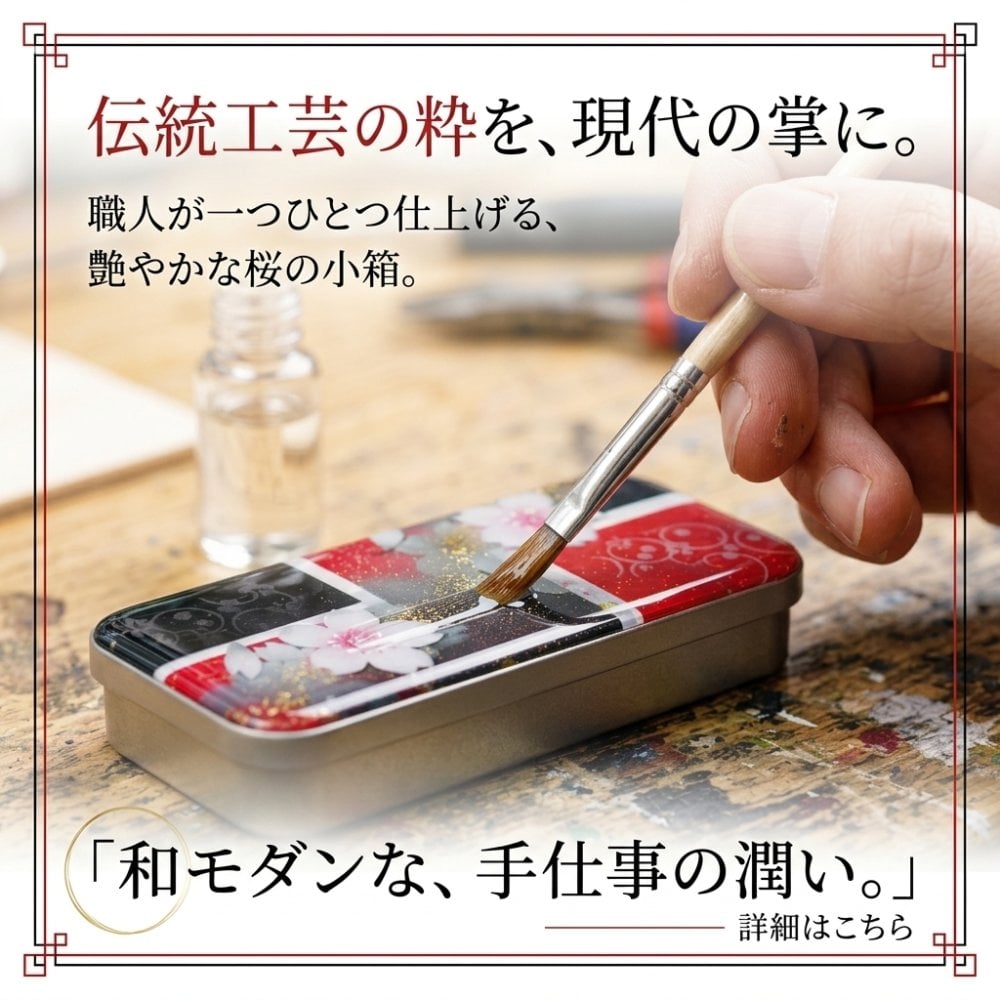 職人の手作り！和柄FRISKケース『奈』フリスク タブレット ミント 名入れ 職人 手作り ハンドメイド 送料無料 伝統工芸 桜 和モダン 和柄 和風 和雑貨 ギフト プレゼント 贈り物
