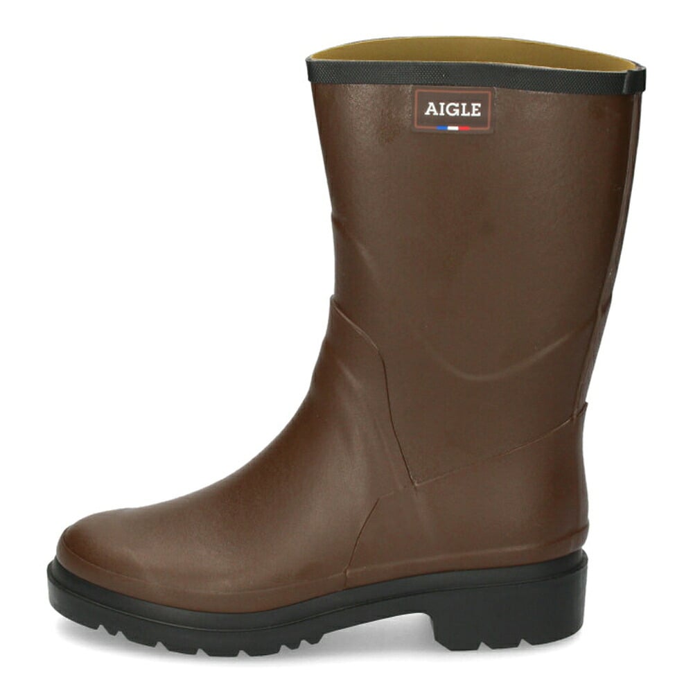 エーグル レインブーツ メンズ 防滑 防水 シューズ ビソン2 ラバーブーツ AIGLE ZZH3650 BISON 2 マロン ブラウン 長靴 ハーフ丈